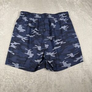 Spiritual Gangster Shorts Mens Large Blue Camo Lightweight Elastic‎ Waist Gym